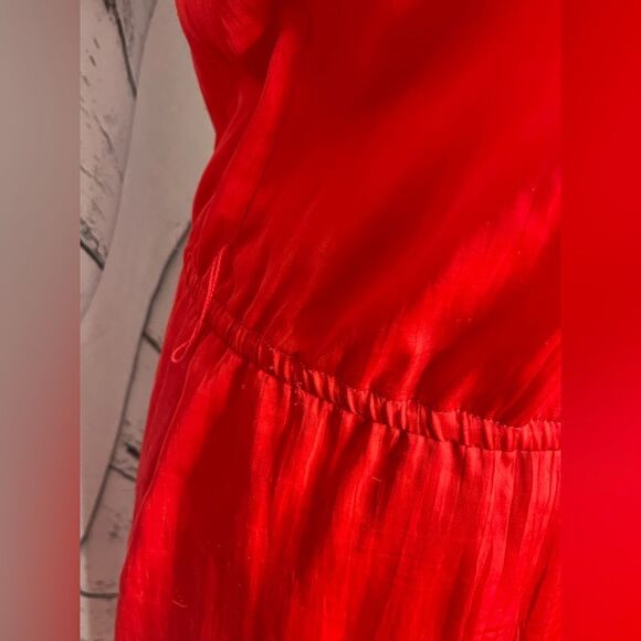 BCBGMAXAZRIA Angelika Red Dress High/Low S - Picture 4 of 6